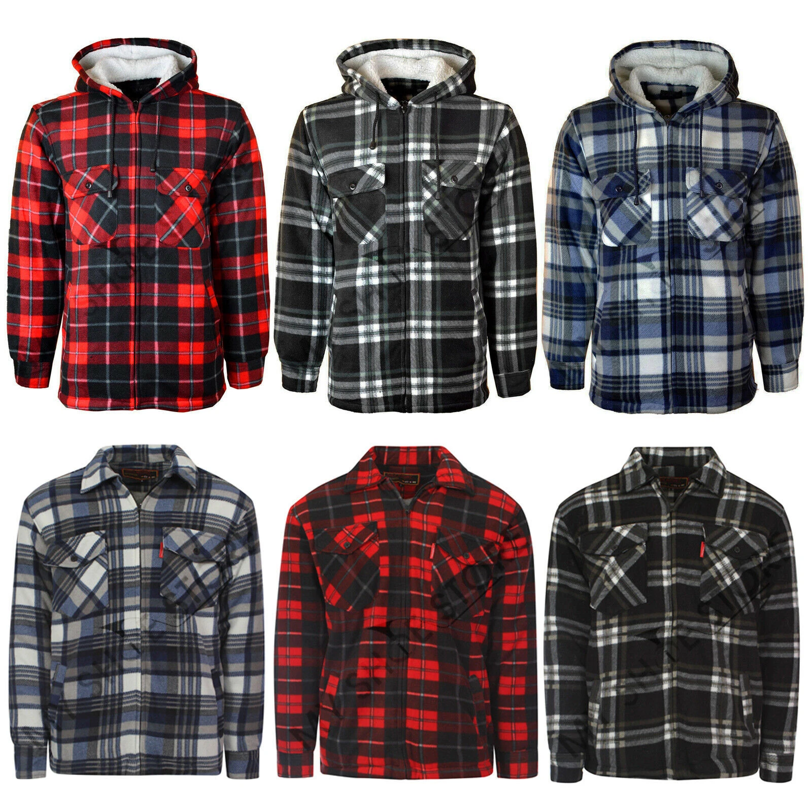 MENS PADDED SHIRT FUR LINED LUMBERJACK FLANNEL WORK JACKET WARM THICK CASUAL TOP
Opens in a new wind