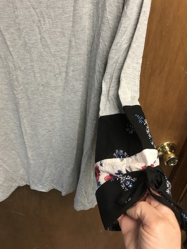 Womens Dressbarn Heather grey front black paisley in back & sleeves size 2x A6 - Picture 4 of 6