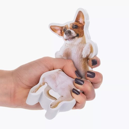 Dog Computer Wrist Rest Mustard Stress Squeeze Me Mouse Wrist Support Rest - Picture 6 of 6