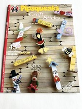 1996 PIPSQUEAKS Craft Sticks Booklet By Pat Wall Suzanne McNeill 3184
