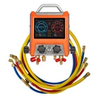 Elitech EMG-40V Digital Manifold Kit 4 Valves Pressure HVAC Gauge Vacuum w/ Hose