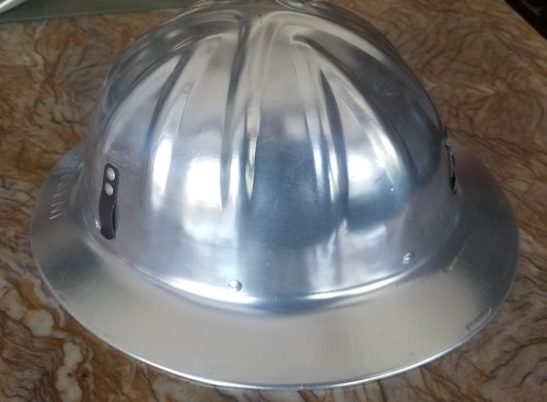 Vintage Wilson Full Brim Aluminum Hard Hat w Liner RIO GRANDE NF Forest Service - Picture 9 of 9