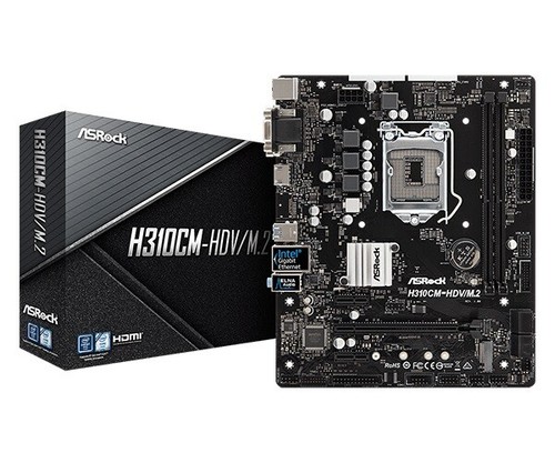 Asrock H310CM-HDV/M.2 Intel H310 1151 Micro ATX DDR4 Motherboard