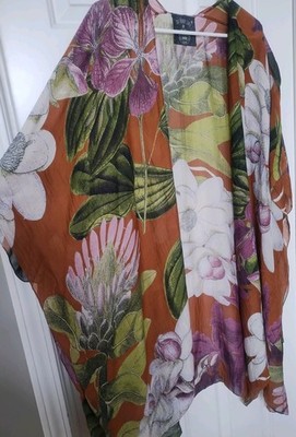 ONE HUNDRED STARS & Royal Botanic Garden Kew Protea Floral Throwover Kimono
