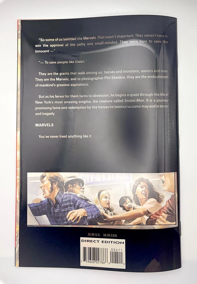 MARVELS #4 - Capa externa envolvente ACETATO por ALEX ROSS - 1994 Graphic Novel quase perfeita - Imagem 3 de 4