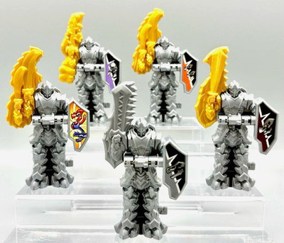Power Rangers Dino Fury Ryusoulger Silver Ryusoul Soul Rare 5pcs Lot Bandai