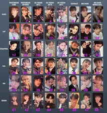 EXO - REVERXE Offizielle Fotokarte KPOP D.O. KAI SEHUN SUHO LAY CHANYEOL 엑소