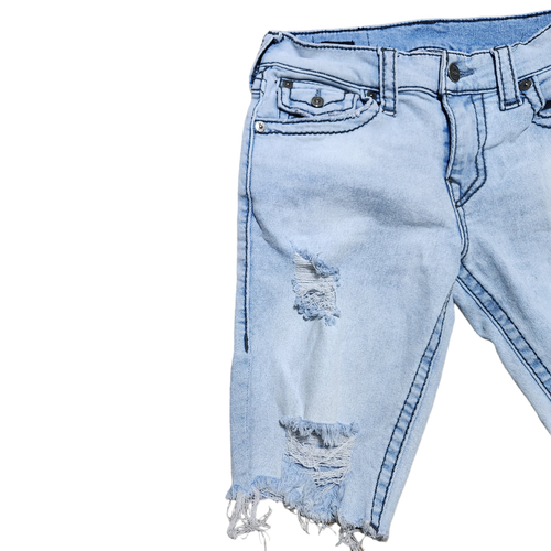 True Religion Geno Shorts 29x11 Men Cut Off Distressed Casual Lifestyle - Picture 3 of 16