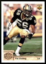 Pat Swilling 1992 Upper Deck #308 Saints NFL READ FREE SHIPPING AutographDen