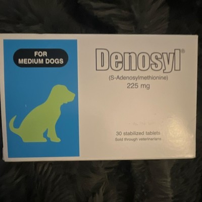 Denosyl SAMe 225 mg Tablets Medium Dogs 30ct Exp 08/2026 Nutramax Laboratories
