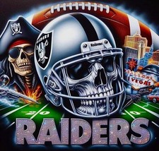 2 Oakland Raiders Full Color Waterproof Vinyl STICKERS 4.2x4 Las Vegas Decals