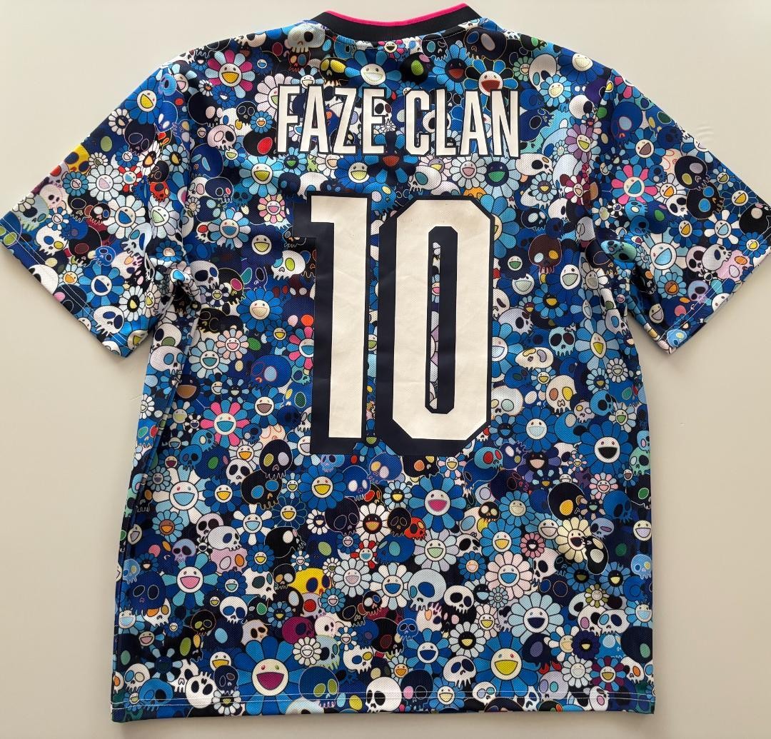 Takashi Murakami × FaZe Clan Jersey Blue Takashi Murakami x FaZe Clan Jersey XL Blue Polyester Used