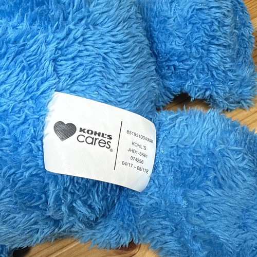 Kohl's Cares Sesame Street Cookie Monster 14" Plush Blue Character Soft Eyes - Picture 4 of 7
