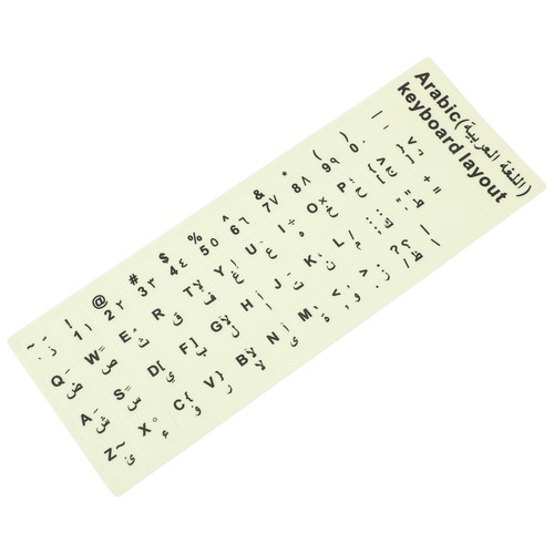 1 Sheet Keyboard Sticker Universal Arabic Keyboard Sticker Decal Computer - 第 7/12 張圖片