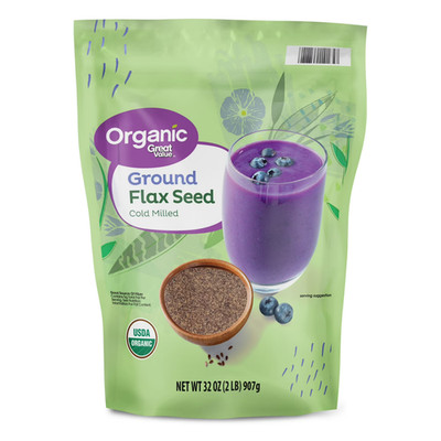 Great Value Organic Ground Flax Seed   32 oz