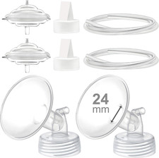 Pump Parts Compatible with Spectra S2 S1 9 plus Breastpump, 24Mm Flange Valve Tu