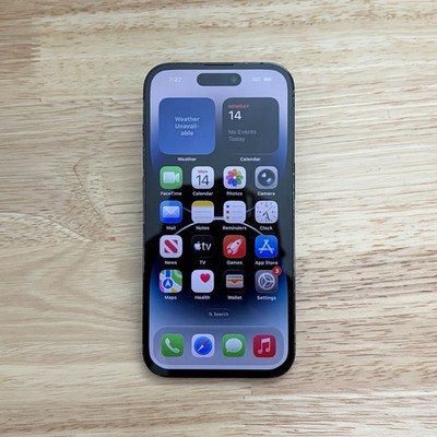 Apple iPhone 14 Pro 256GB Space Black A2650 Smartphone 6.1in