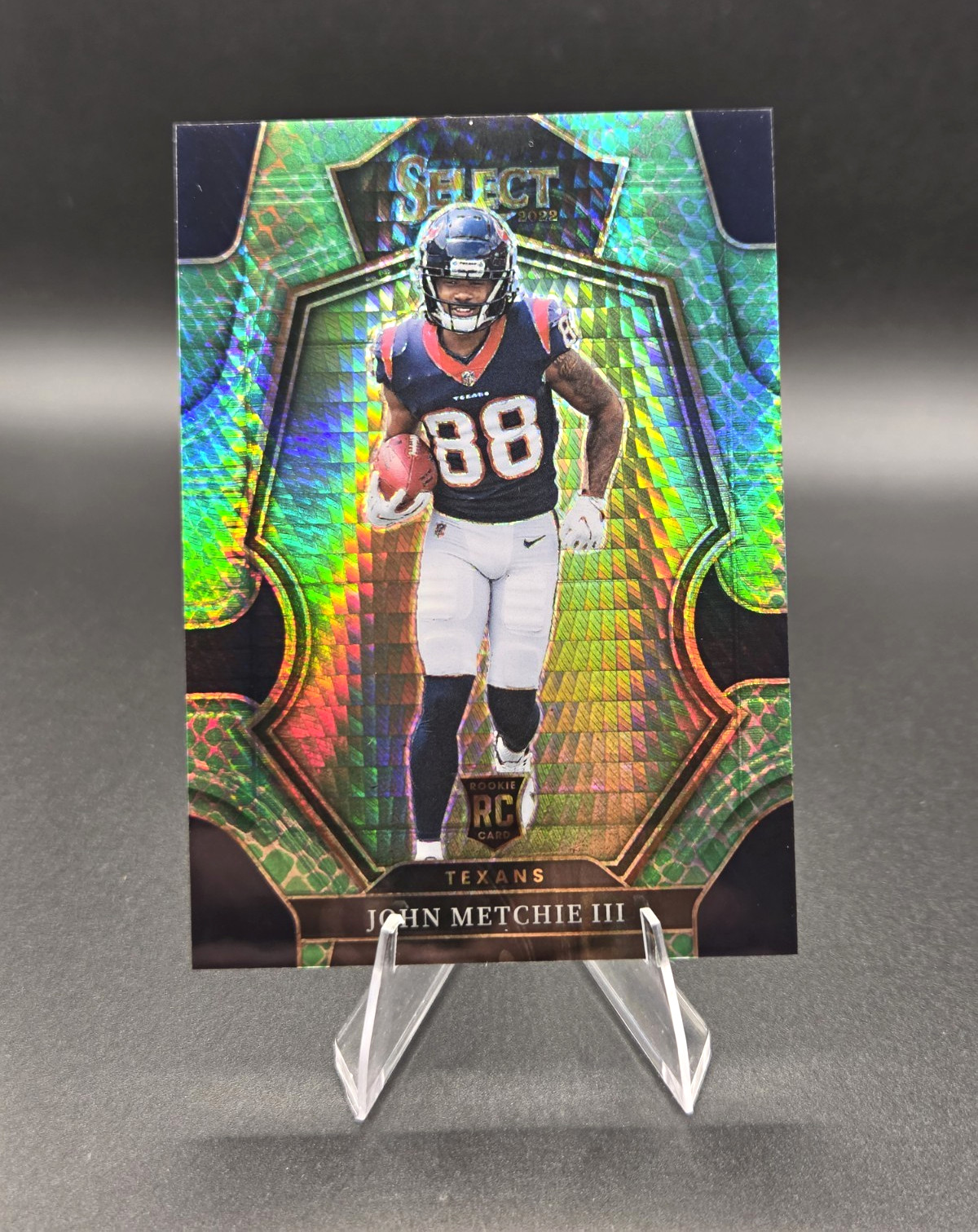 2022 Panini Select Prizm Premier Level John Metchie III Rookie #141 /89 Texans