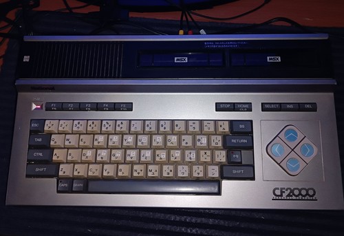 Computer Vintage MSX National CF2000 Con Copri tastiera E Gioco Funzionante