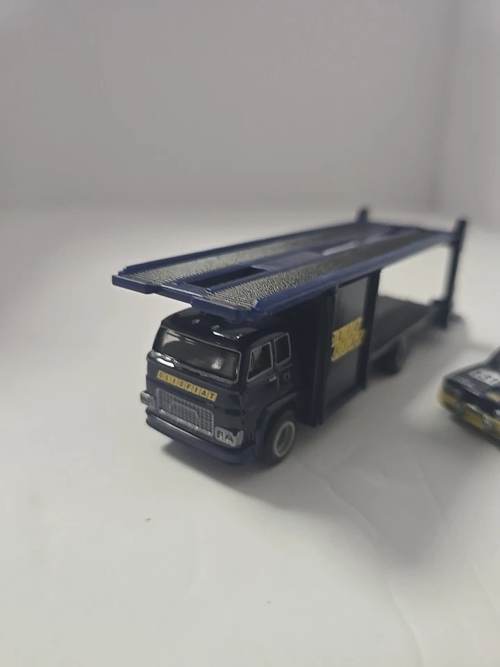 Hot Wheels Premium Fiat 131 Abarth Team Transport w/Hauler loose 1/64 scale Used - Image 3 of 4