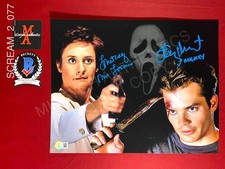 Timothy Olyphant Laurie Metcalf dual signed 11x14 photo Scream 2 Beckett COA