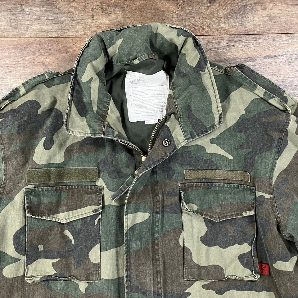 Rothco M65 Field Jacket Mens Medium Green Camo US Military Army Coat - Image 2 of 4