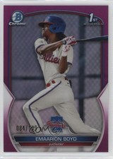 2023 Bowman Chrome Prospects Fuchsia Refractor /199 Emaarion Boyd #BCP-128 10z2