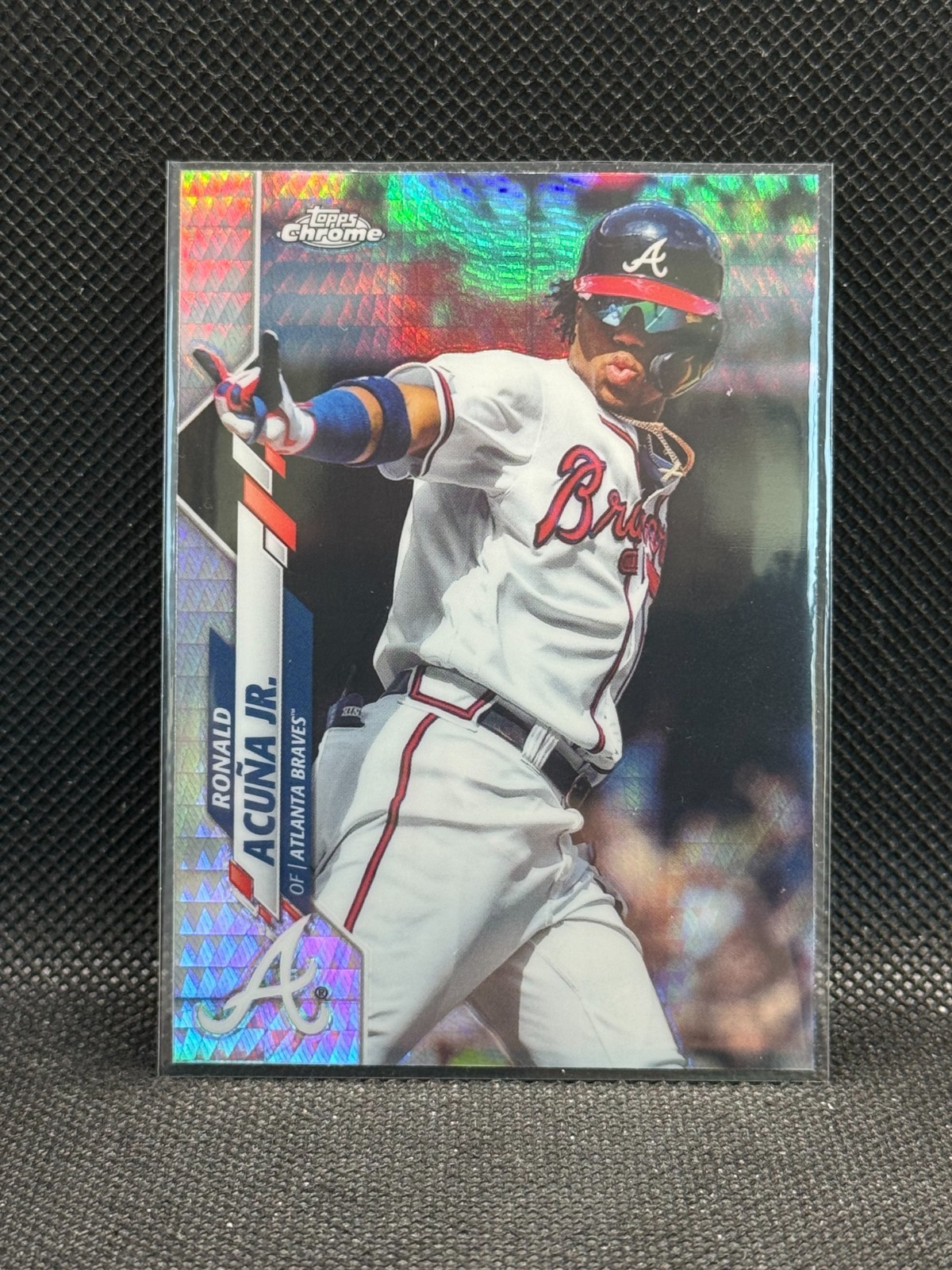 2020 Topps Chrome - Ronald Acuna Jr. #112 Prism Refractor