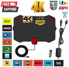5600 Miles Digital TV Antenna Indoor HDTV Amplified Signal Booster 4K HD 1080P
