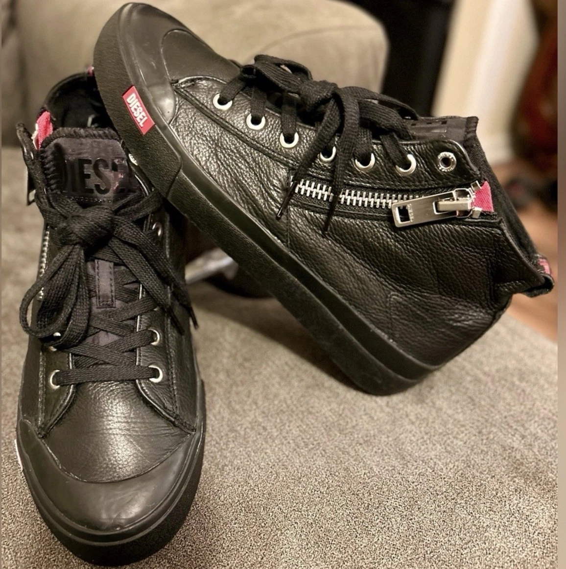 靴 diesel redtartan check mens diesel sneakers products for sale | eBay