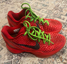 Nike Kobe 6 Protro Reverse Grinch Unisex Kids 4 M Red Green Low Top