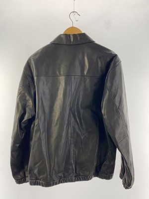 NEIGHBORHOOD Leather Jacket Blouson M Black Plain 232SZNH