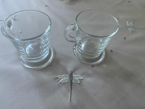 Lot De 2 Tasses à Expresso Luigi Bormioli Happy Break, Verre Aquarelle 11 Cl