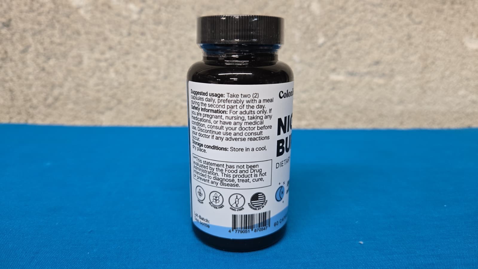 ColonBroom Day & Night Burner Supplements, Pills for Women/Men with Inulin, L-ca