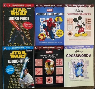 Disney / Marvel / Star Wars Crossword Puzzle Books