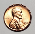 1957 D LINCOLN WHEAT PENNY UNC #P3366