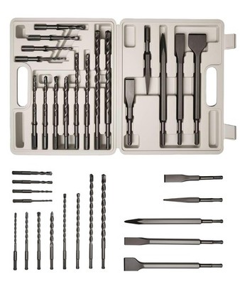 17PCS 5mm SDS Plus Rotary Hammer Drill Bits Set for Concrete, Stone, Brick