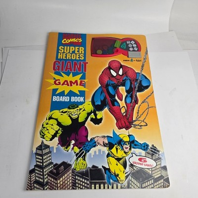 Marvel Comics Super Heroes Giant Game Board Book 1994 Tormont VTG Spider-man 90s