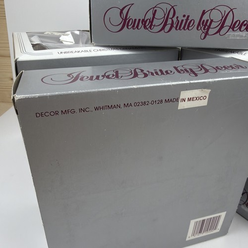 Lot of 8 Vintage Jewel Brite Silver Bell Christmas Ornaments (48) Unbreakable - Picture 3 of 14