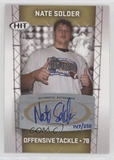 2011 SAGE Hit Auto Gold 147/250 Nate Solder #A78 Auto 0af