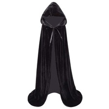 Kids Velvet Cloak Cape With Hooded For Halloween Christmas Cosplay Costumes ...
