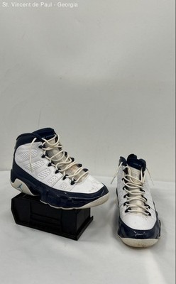 Nike Jordan 9 Unc Blue Solid Athletic Shoe Men display picture 2