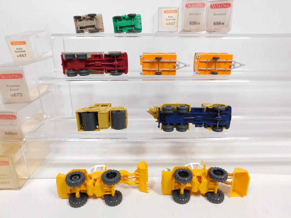 9x wiking H0 1:87 Model: Kipper/Cement Mixer Man + Loader etc Mint #DD969-0, 5 - Image 3 of 4