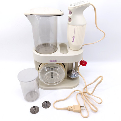 Bamix of Switzerland M133 Hand Held 2 Speed Immersion Blender Wand w Accessories