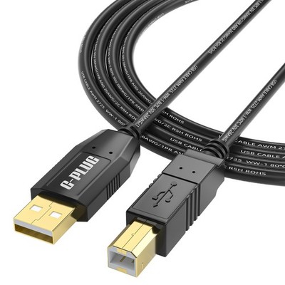 USB 2.0 Printer Cable   15FT High-Speed USB A to B Cord Compatible with Print...
