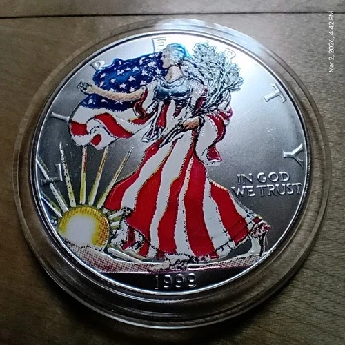 1 oz Fine Silver Coin USD American Silver Eagle Bullion  - NO RESERVE AUCTION