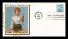 DR JIM STAMPS US COVER CONSUMER EDUCATION FIRST DAY ISSUE COLORANO SILK CACHET