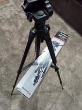 Sunpak PlatinumPlus 5858D 58  Camcorder Aluminum Tripod Black