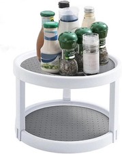 Lazy Susan Turntable, Rotating Storage Organizer, Non Skid Spice Rack Turntable
