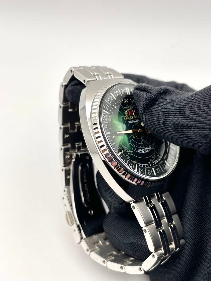 Orient Authentic Revival World Map Automatic F692… - image 8